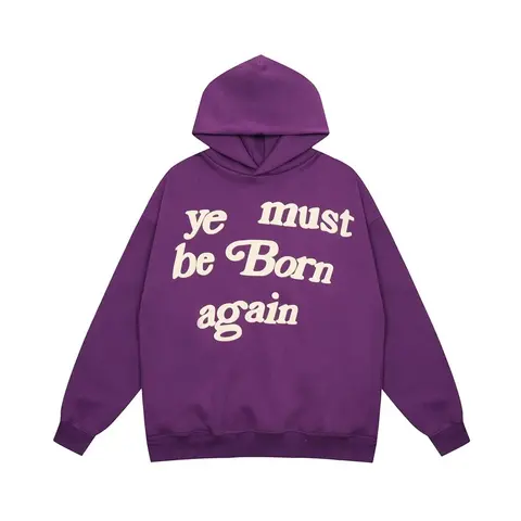 Purple 'Ye Must Be Born Again' Hoodie