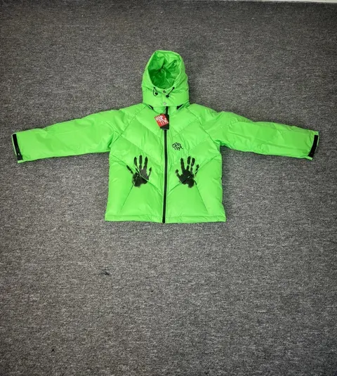 Marmot Kids' Green Ski Jacket with Handprint Design