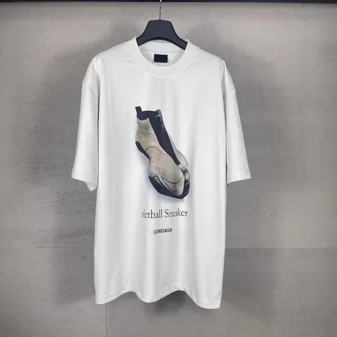 Balenciaga Basketball Sneaker Print T-Shirt