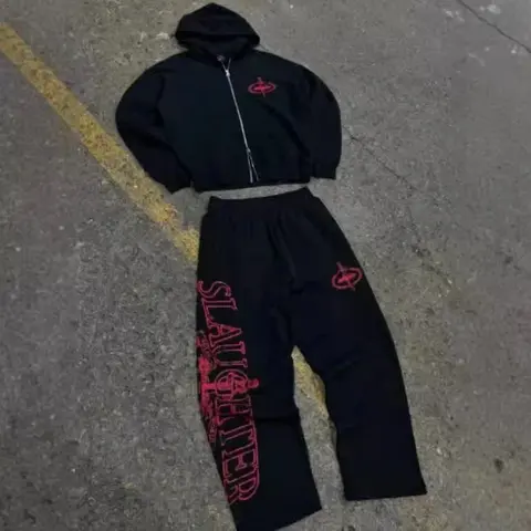 Slayer Black Hoodie and Pants Set