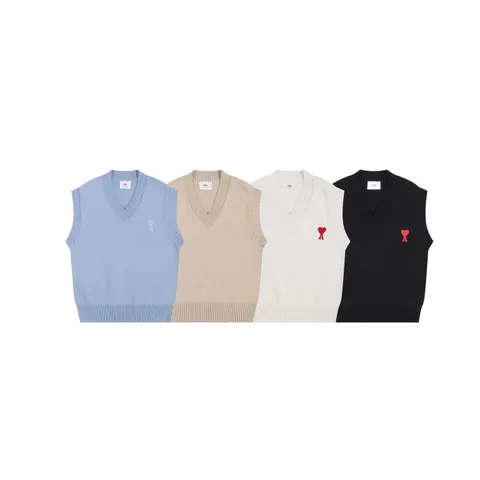 Comme des Garçons Heart V-Neck Knit Sweater Vest Collection