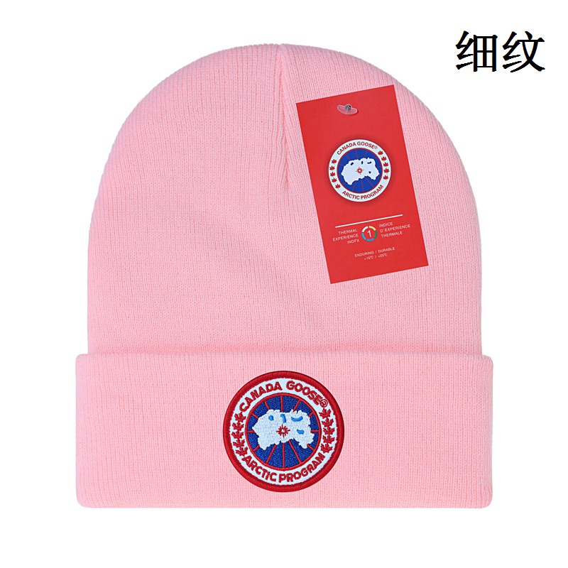 Canada Goose-粉色细纹-红标
