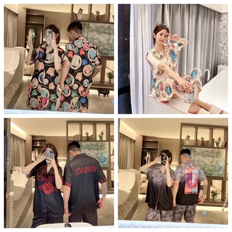 Versace Inspired Couple Pajama Sets Collection