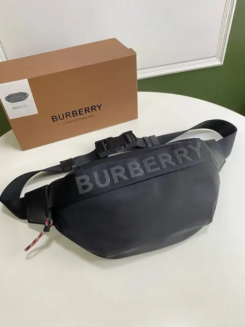 Burberry Black Logo Waist Bag