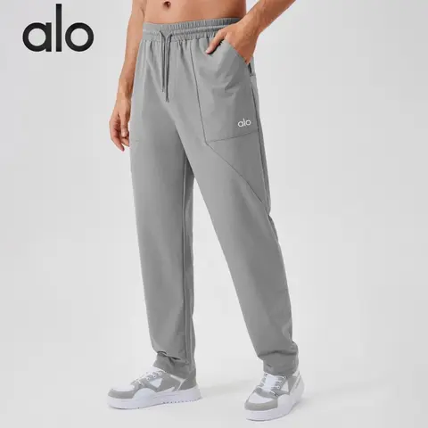alo Yoga Men's Gray Performance Joggers