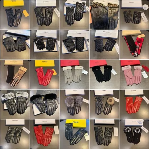 Luxury Brand Gloves Collection - Chanel, Gucci, Fendi, Prada, Valentino