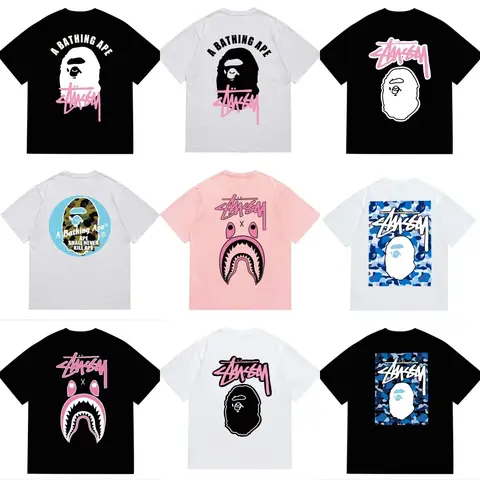 A Bathing Ape x Stussy Collaboration T-Shirts Collection