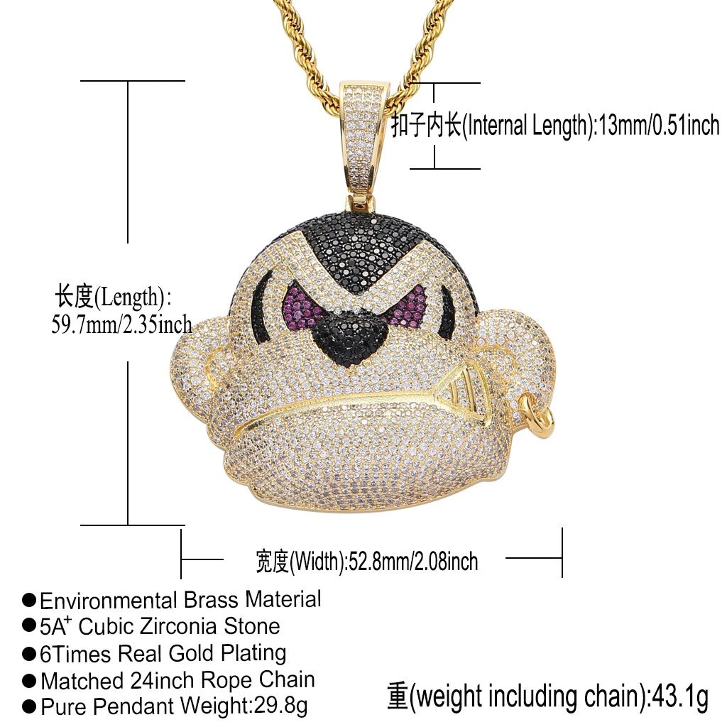 大猩猩金+3mm*60cm不锈钢麻花链