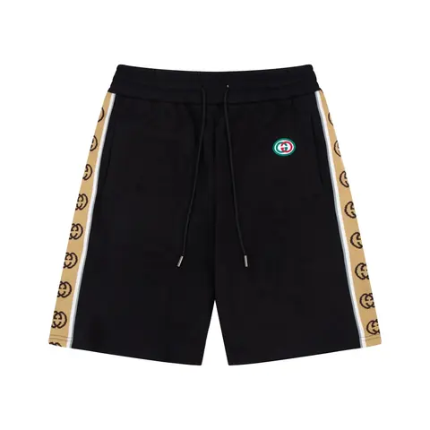 Gucci Black Track Shorts with GG Web Trim