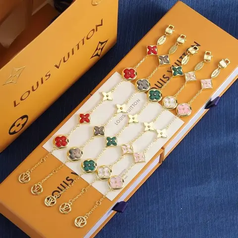 Louis Vuitton Flower Chain Bracelets Collection