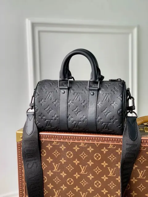 Louis Vuitton Black Monogram Empreinte Speedy Bag