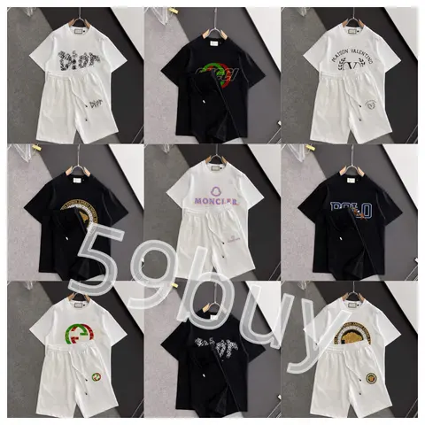 Luxury Brand Logo T-Shirt and Shorts Sets