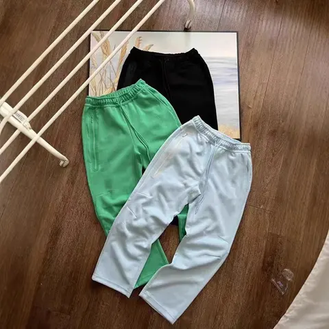 Casual Sweatpants Set in Green, White, and Black