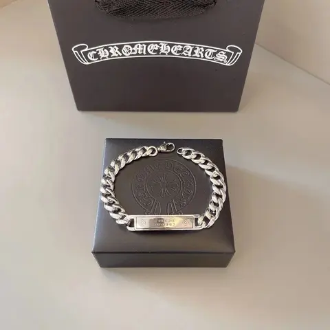 Chrome Hearts Silver Chain Bracelet