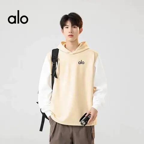 alo Hooded Sleeveless Sweatshirt