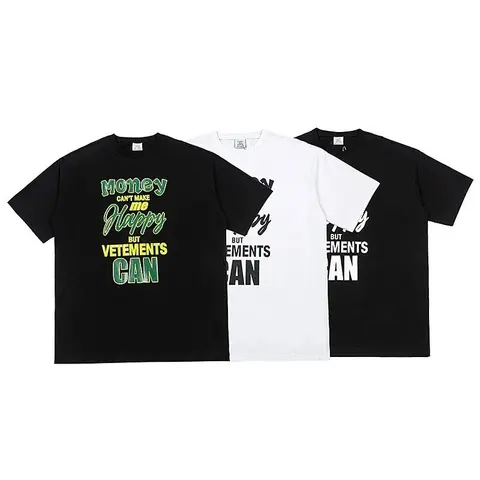 Vetements Money Can't Make Me Happy T-Shirt Collection