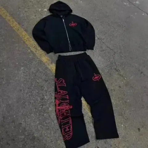 Slayer Black Hoodie and Sweatpants Set