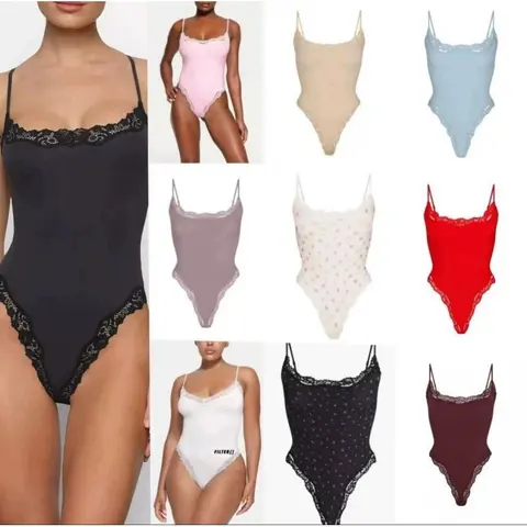 Victoria's Secret Lace Trim Bodysuits Collection