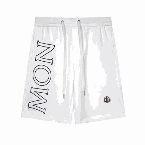 Moncler White Drawstring Shorts
