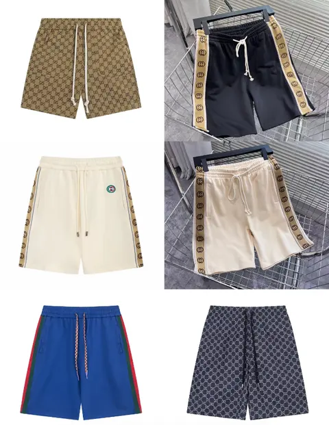 Gucci Logo Print and Web Stripe Men's Shorts Collection