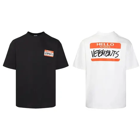 Vetements Hello My Name Is T-Shirt