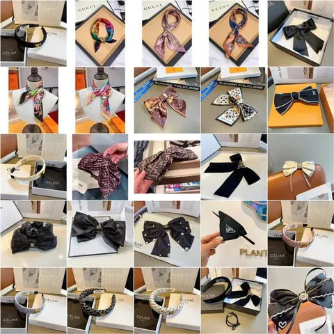 Luxury Fashion Accessories Collection - Designer Scarves, Bow Ties, and Headbands