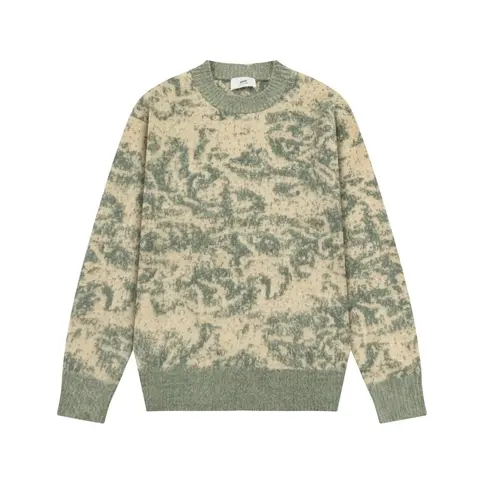 AMI Paris Abstract Pattern Knit Sweater