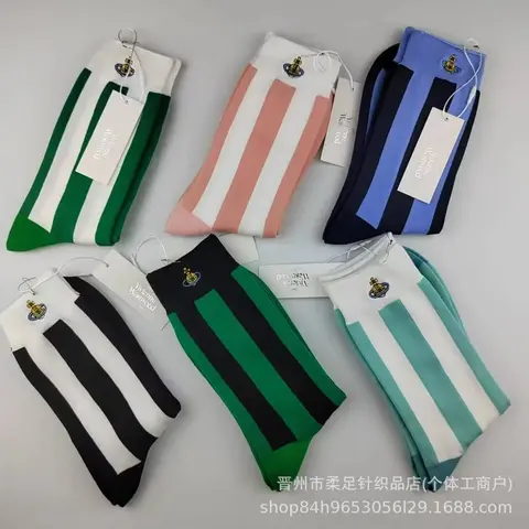 Vivienne Westwood Striped Crew Socks Collection