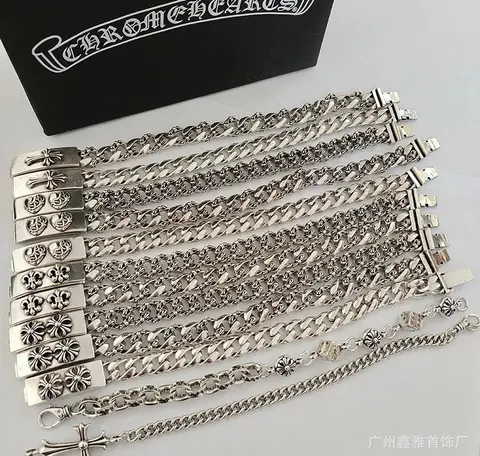 TAROMELCARIS Silver Chain Bracelets Collection