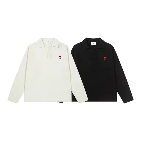 Comme des Garçons Play Long Sleeve Polo Shirt