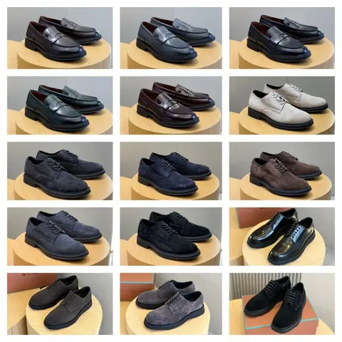 Men's Dress Shoes Collection - Loafers and Oxfords in Various Colors and Materials