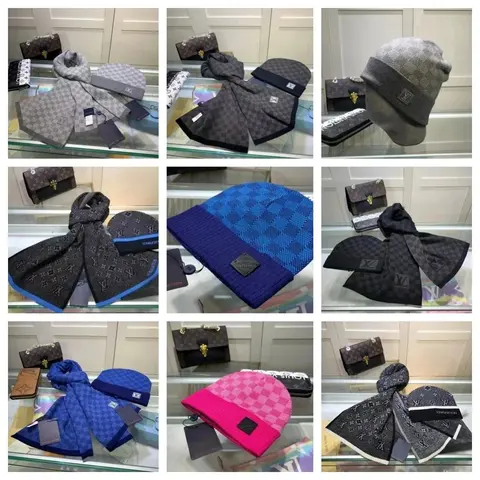 Louis Vuitton Monogram Scarves and Beanies Collection