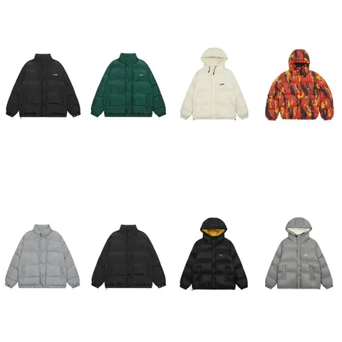 Collection of Puffer Jackets in Various Colors and Styles