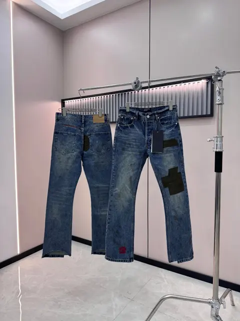 Denim Jeans with Patch Details