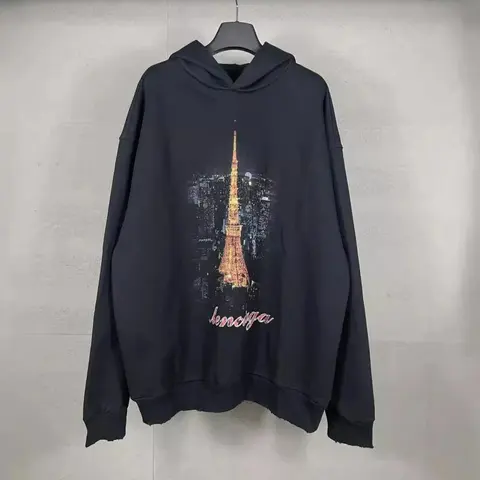 Tokyo Tower Printed Hoodie