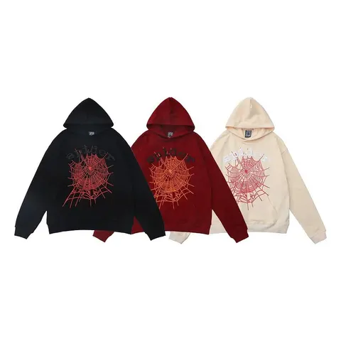 Spider Web Print Hoodies Collection