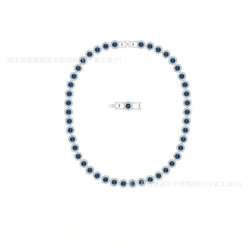 蓝水晶罗马项链
