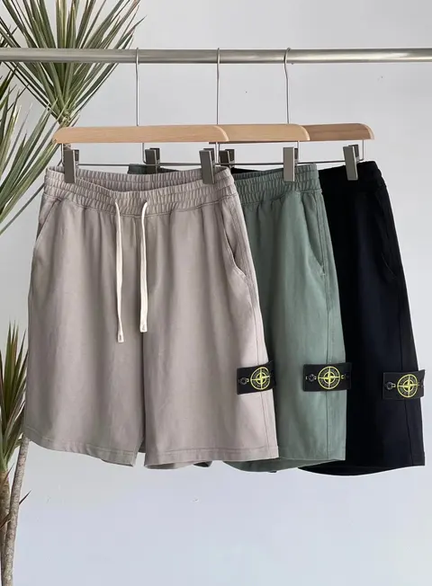 Stone Island Logo Patch Shorts