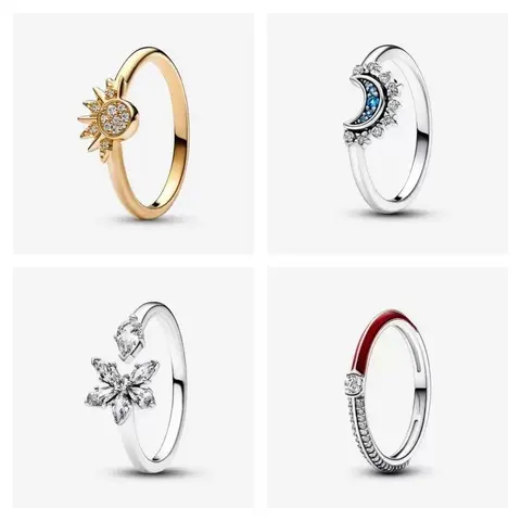 Sun Moon Star Red Ring Collection