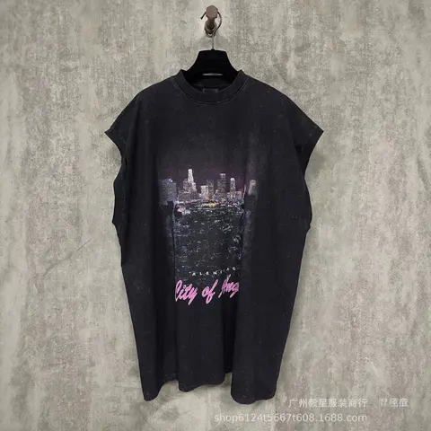 Balenciaga City of Angels Sleeveless T-Shirt