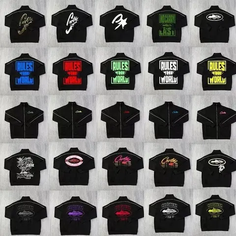 Corteiz Collection Black Hoodies and Jackets
