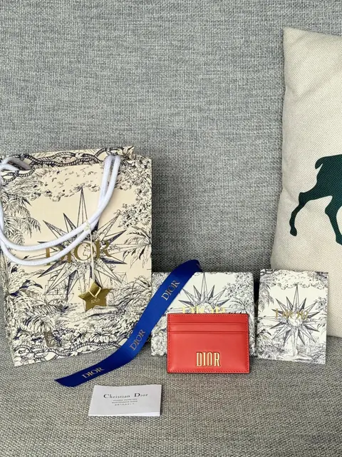 Dior Card Holder with Packaging Set
