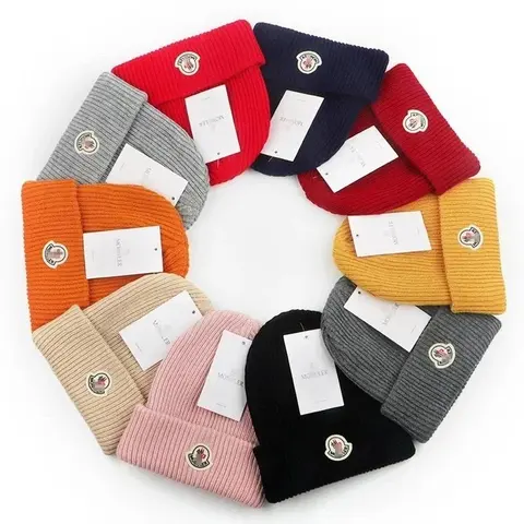 Moncler Ribbed Knit Beanies Collection