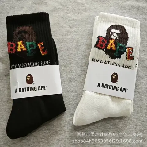 BAPE Logo Crew Socks