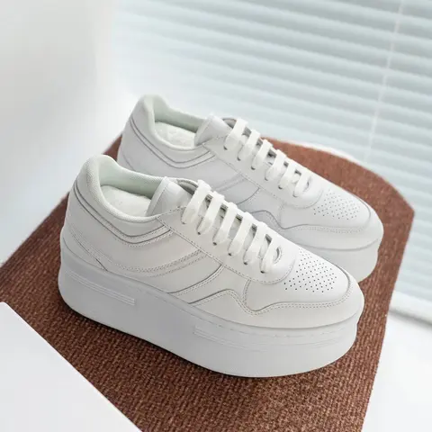White Platform Sneakers