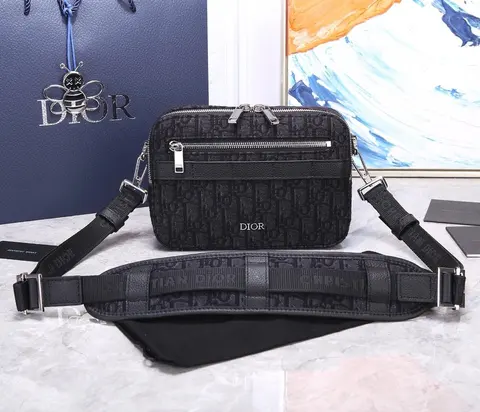 Dior Oblique Print Crossbody Bag