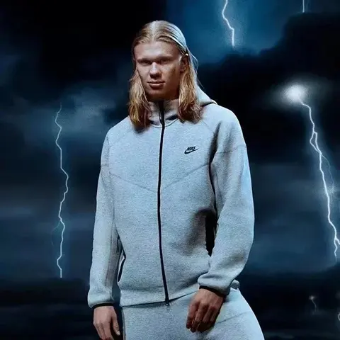 Nike Gray Full-Zip Hoodie