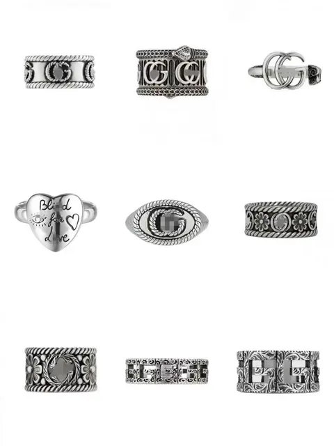 Gucci Silver Rings Collection