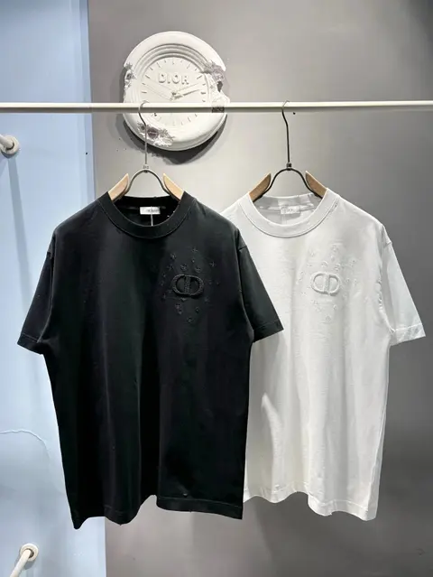 Dior CD Logo Embroidered T-Shirt