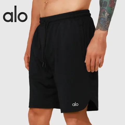 alo Yoga Men's Black Performance Shorts